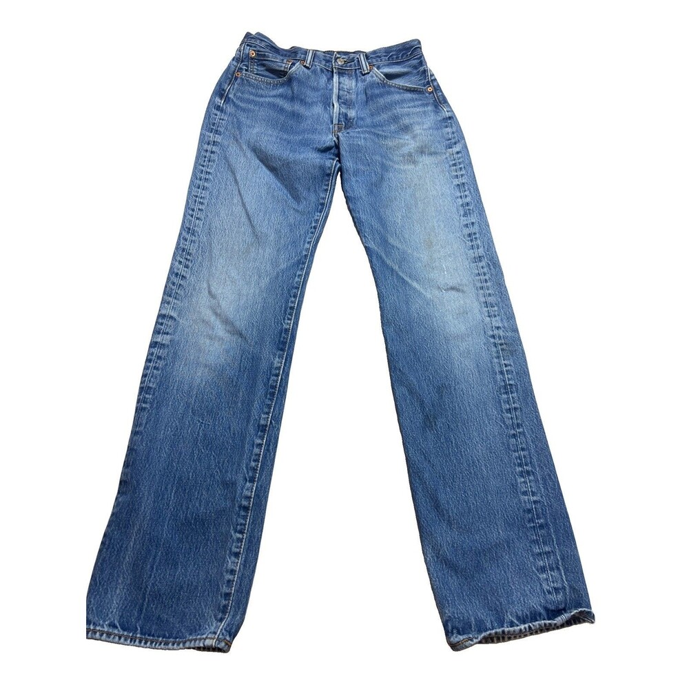Levi's 501 Straight Leg Button Fly Denim Jeans 100% Cotton Size 32 x 38
